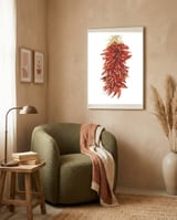 Chile Ristra framed in a tender room thumbnail