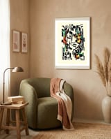 Line Dance framed in a tender room thumbnail