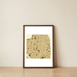 856 San Francisco Map TEST — framed, leaning against the wall thumbnail