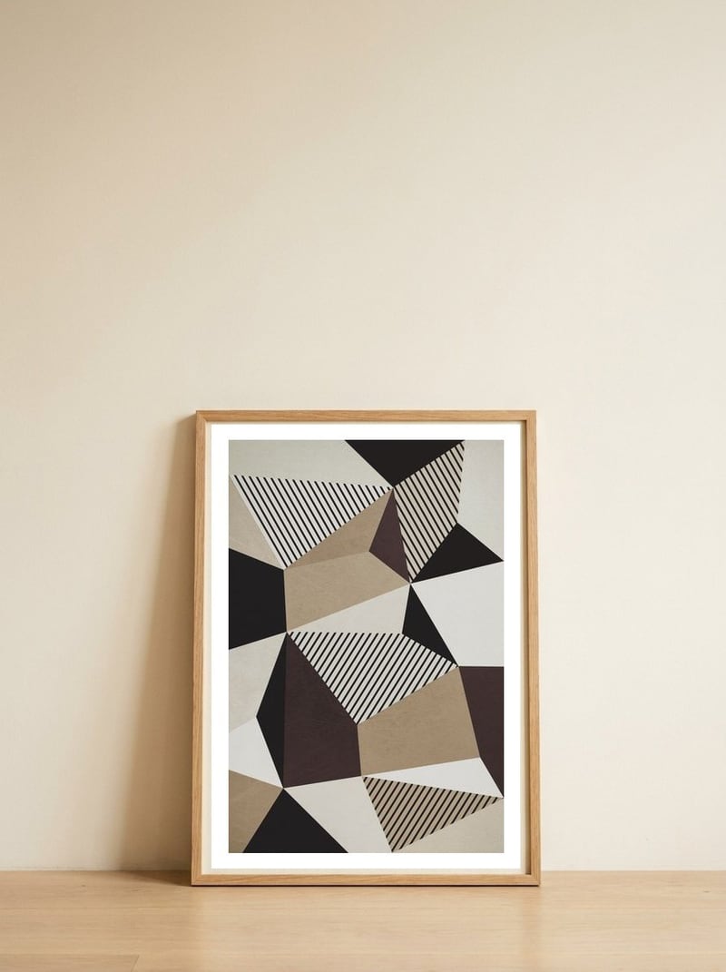 Bauhaus 3 — framed, leaning against the wall