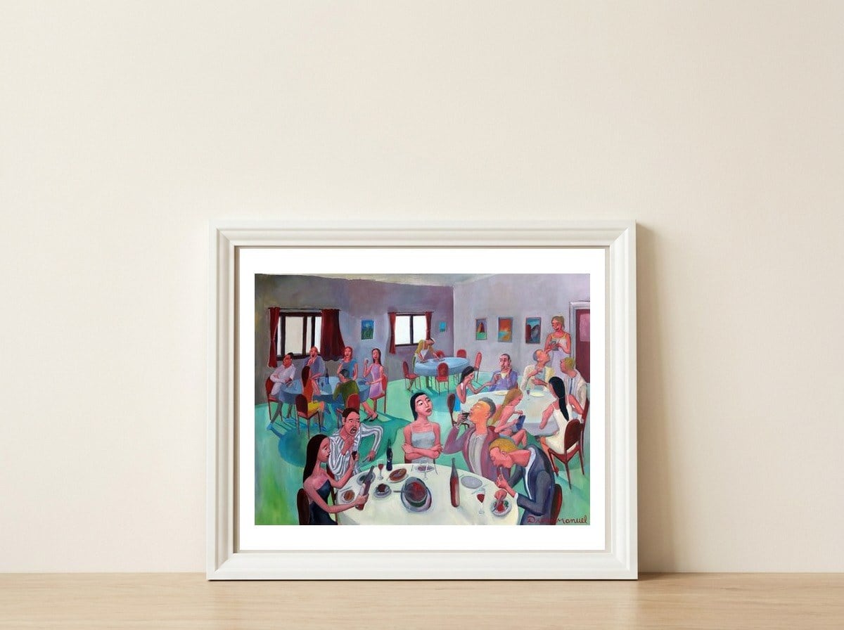 El Restaurant — framed, leaning against the wall