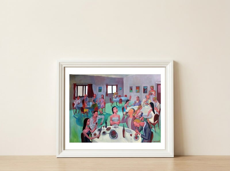El Restaurant — framed, leaning against the wall