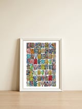 Graffitis — framed, leaning against the wall thumbnail