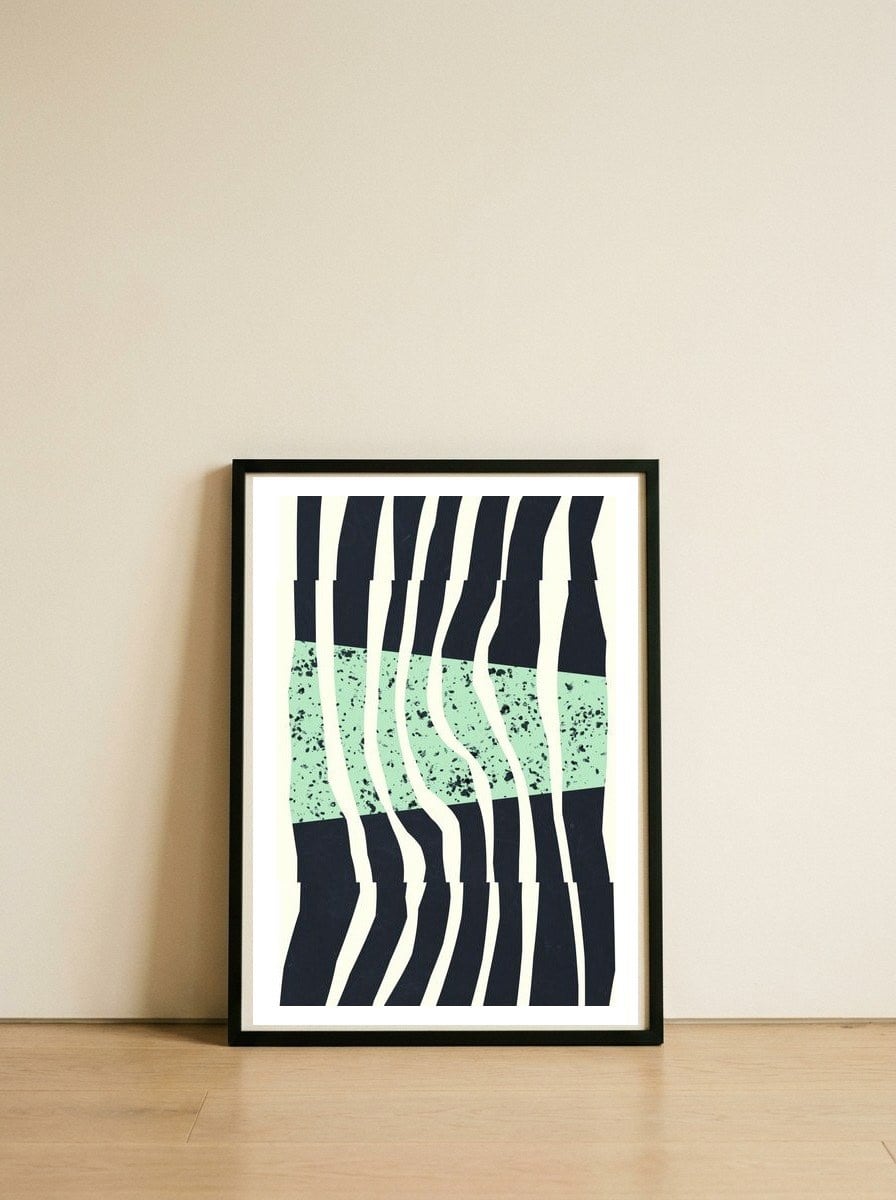 Papercuts 2 — framed, leaning against the wall