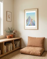 Mountains 2 framed in a gentle room thumbnail