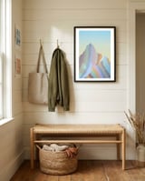 Mountains 2 framed in a relaxed room thumbnail