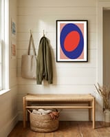 Minimal Geometry No 11 framed in a relaxed room thumbnail