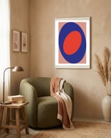 Minimal Geometry No 11 framed in a tender room thumbnail