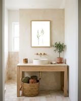 Olive Green Astilbe framed in a breezy room thumbnail
