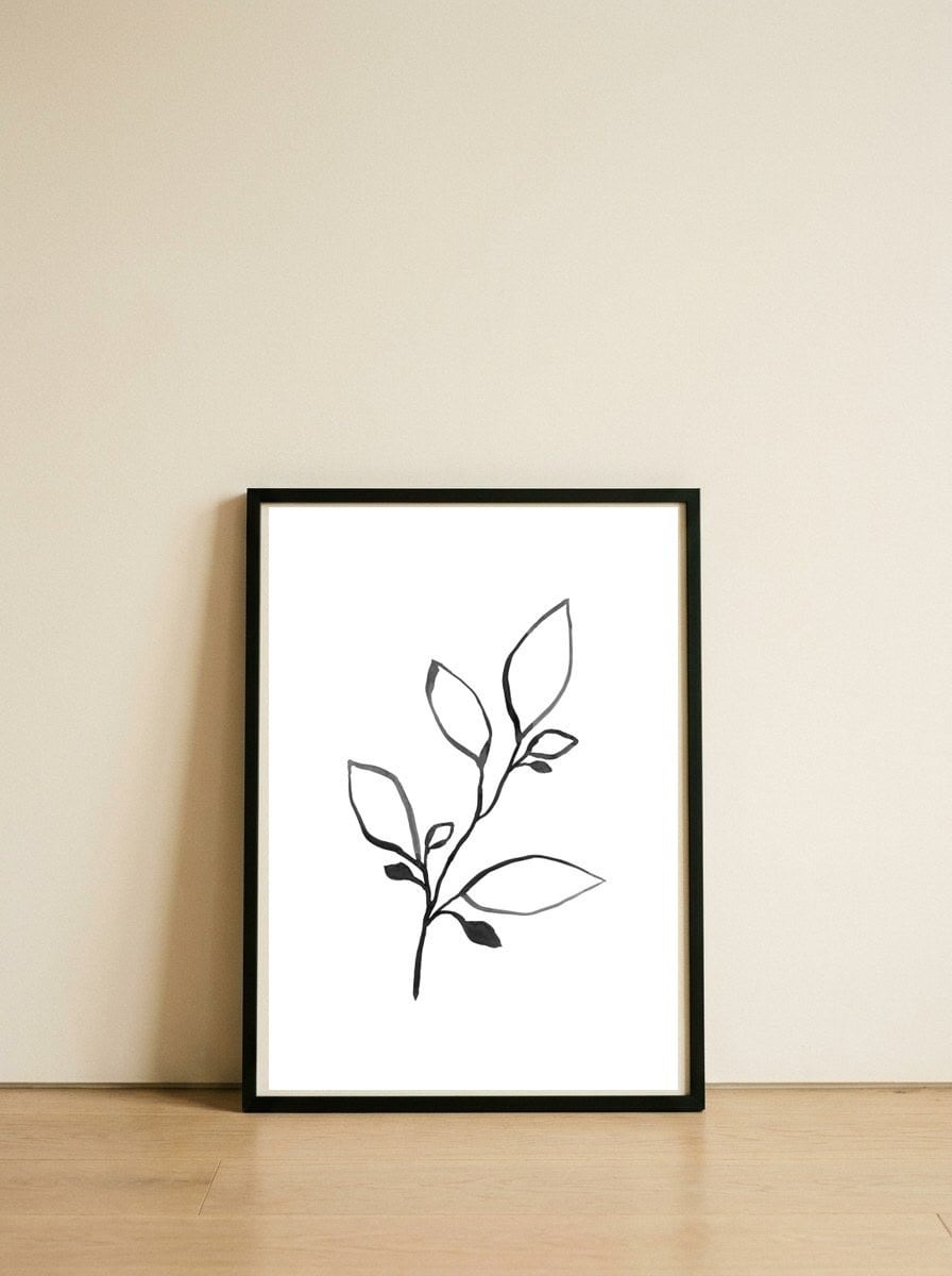 Ink Plant — framed, leaning against the wall