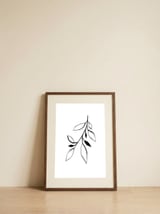 Ink Plant 2 — framed, leaning against the wall thumbnail