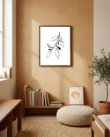 Ink Plant 2 framed in a gentle room thumbnail