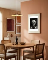 Room Skull Bw framed in a intimate room thumbnail