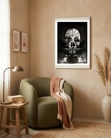 Room Skull Bw framed in a tender room thumbnail
