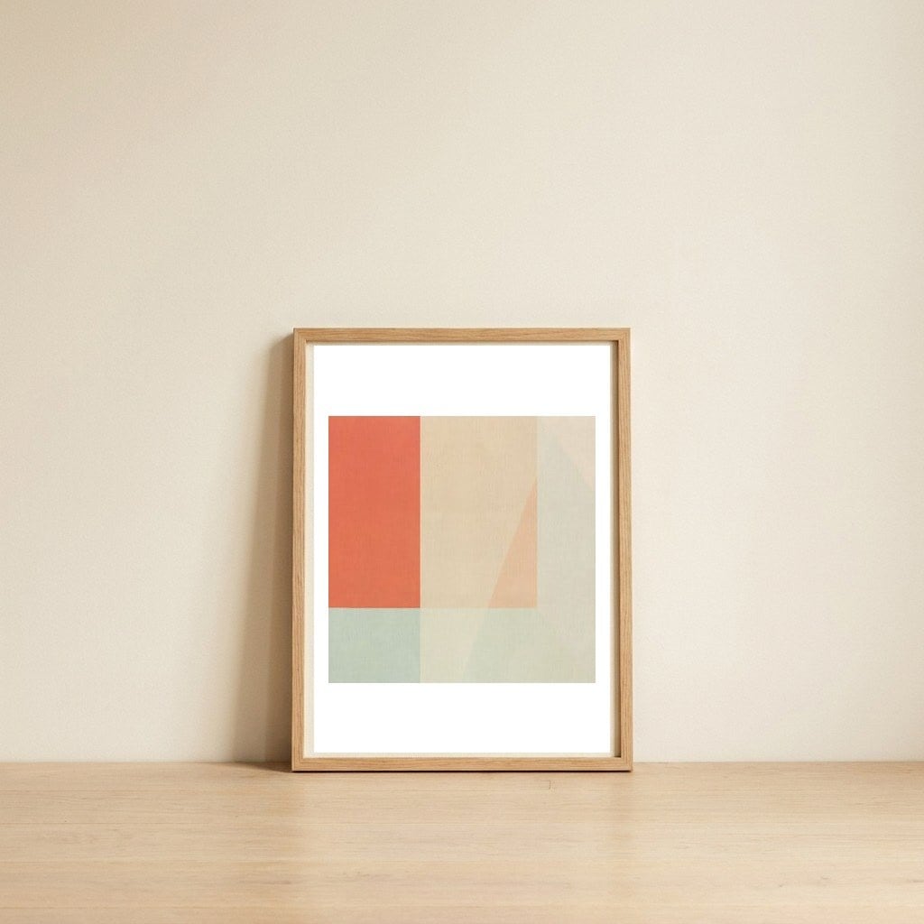 Sailing Stealthily — framed, leaning against the wall