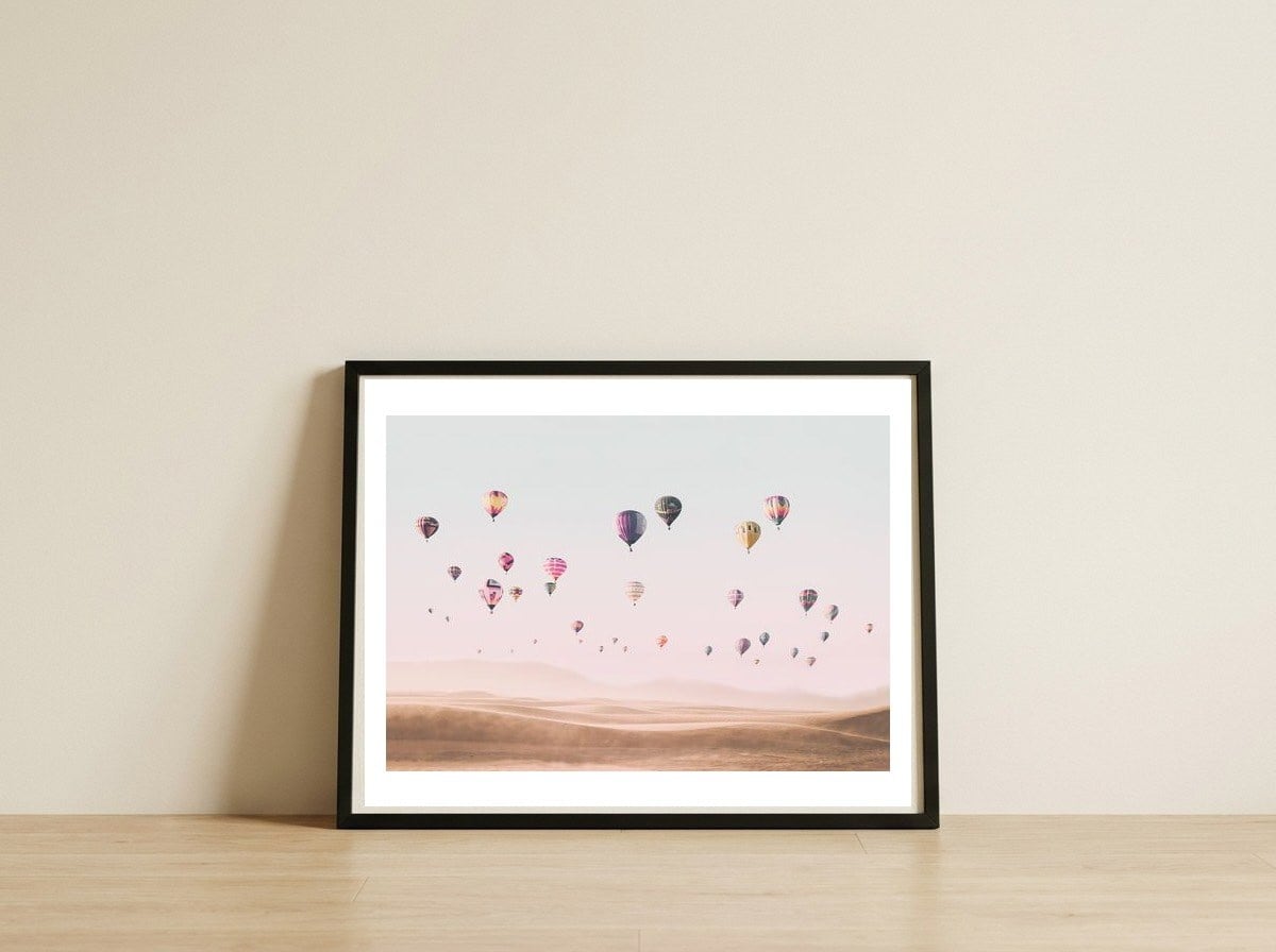 Around The World — framed, leaning against the wall