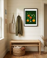 Oranges and Blossoms framed in a relaxed room thumbnail