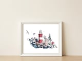 The lookout — framed, leaning against the wall thumbnail