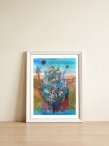 Ciudad 4 — framed, leaning against the wall thumbnail