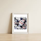 Lichtenstein's Drowning Girl & Tippi Hedren In Birds Big — framed, leaning against the wall thumbnail