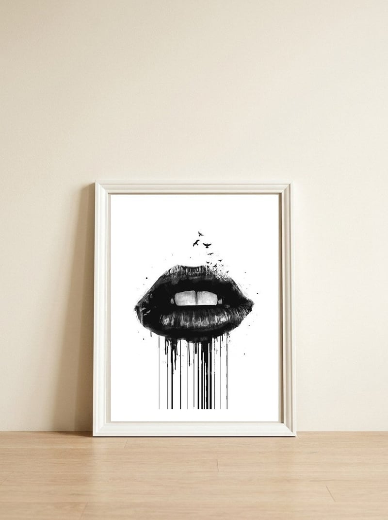Dead Love — framed, leaning against the wall