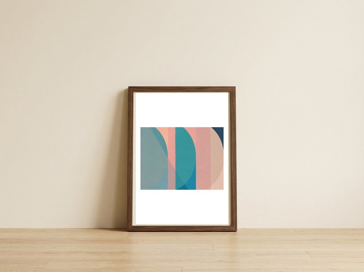 Leisure Time — framed, leaning against the wall
