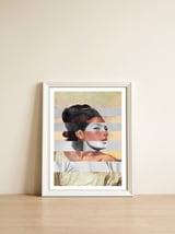 Delacroix's Orphan Girl At The Cemetery & Sophia Loren — framed, leaning against the wall thumbnail