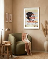 Delacroix's Orphan Girl At The Cemetery & Sophia Loren framed in a tender room thumbnail