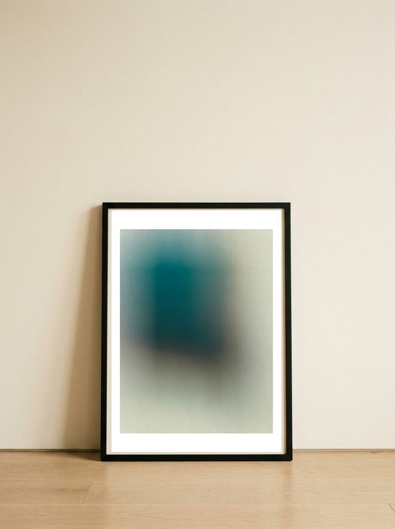 Out Focus 1 — framed, leaning against the wall