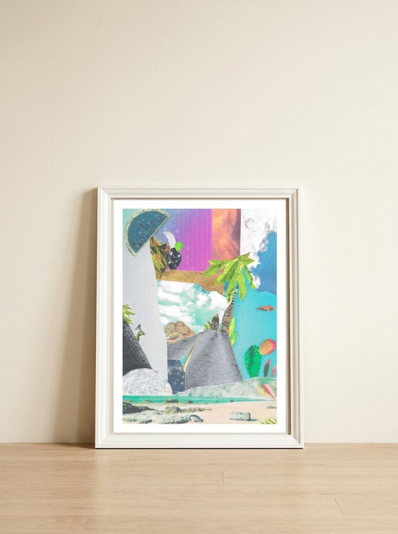 Hearty — framed, leaning against the wall