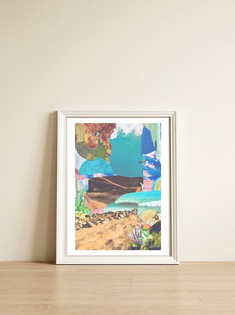 Fox Wave — framed, leaning against the wall
