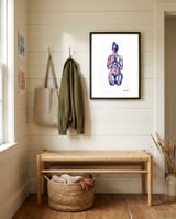 Vajrasana framed in a relaxed room thumbnail