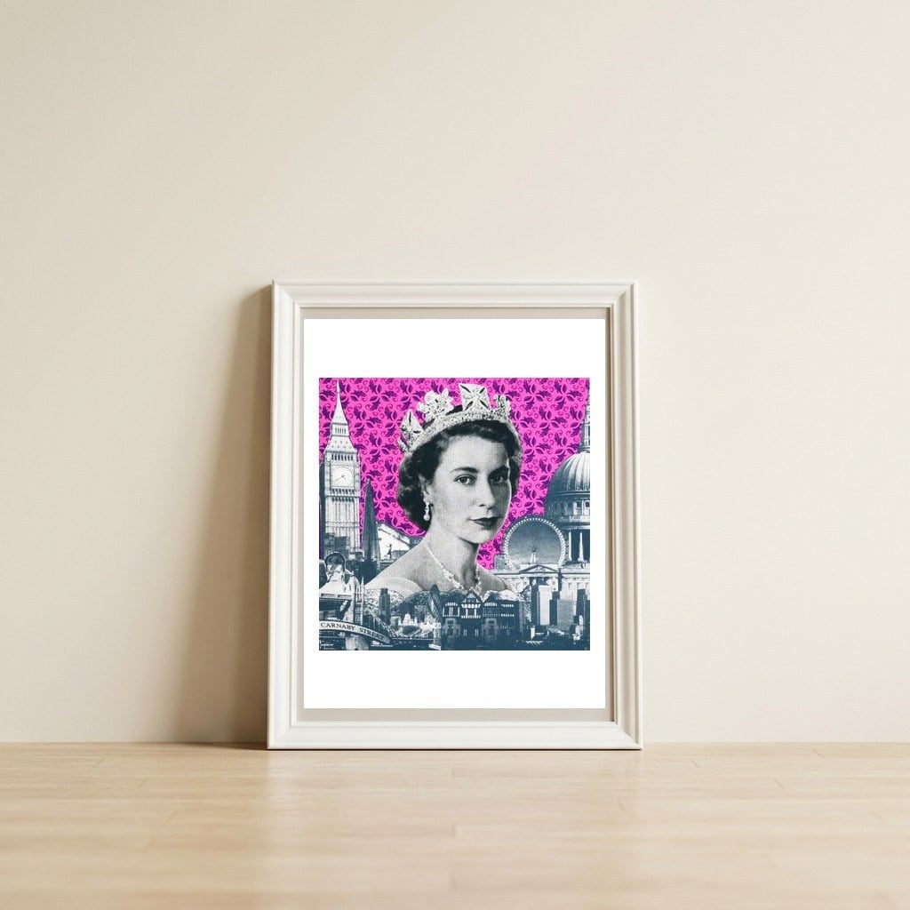 Crowning Glory — framed, leaning against the wall