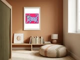 Funny Cat  framed in a gentle room thumbnail
