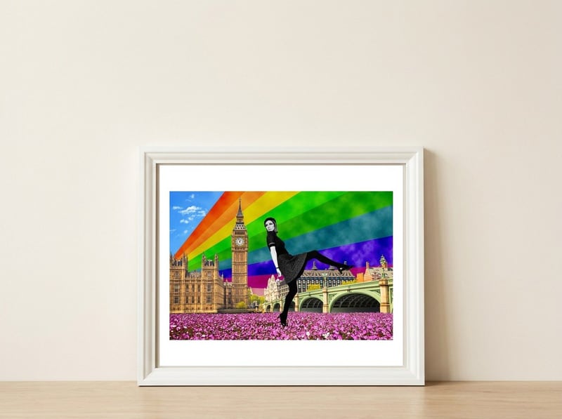 London Pride — framed, leaning against the wall