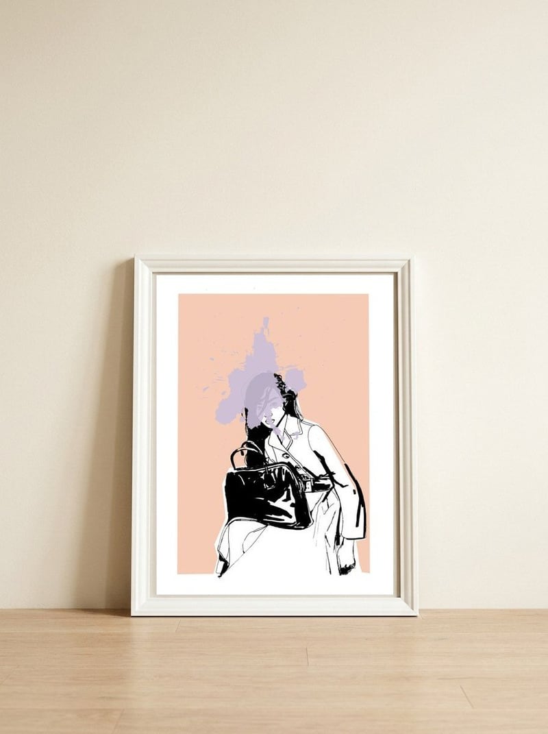 Splash — framed, leaning against the wall