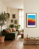 Molten Earth framed in a grounding room thumbnail