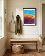 Molten Earth framed in a relaxed room thumbnail