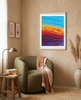 Molten Earth framed in a tender room thumbnail