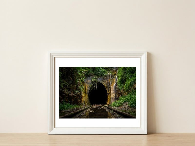 Helensburg Tunnel, NSW — framed, leaning against the wall
