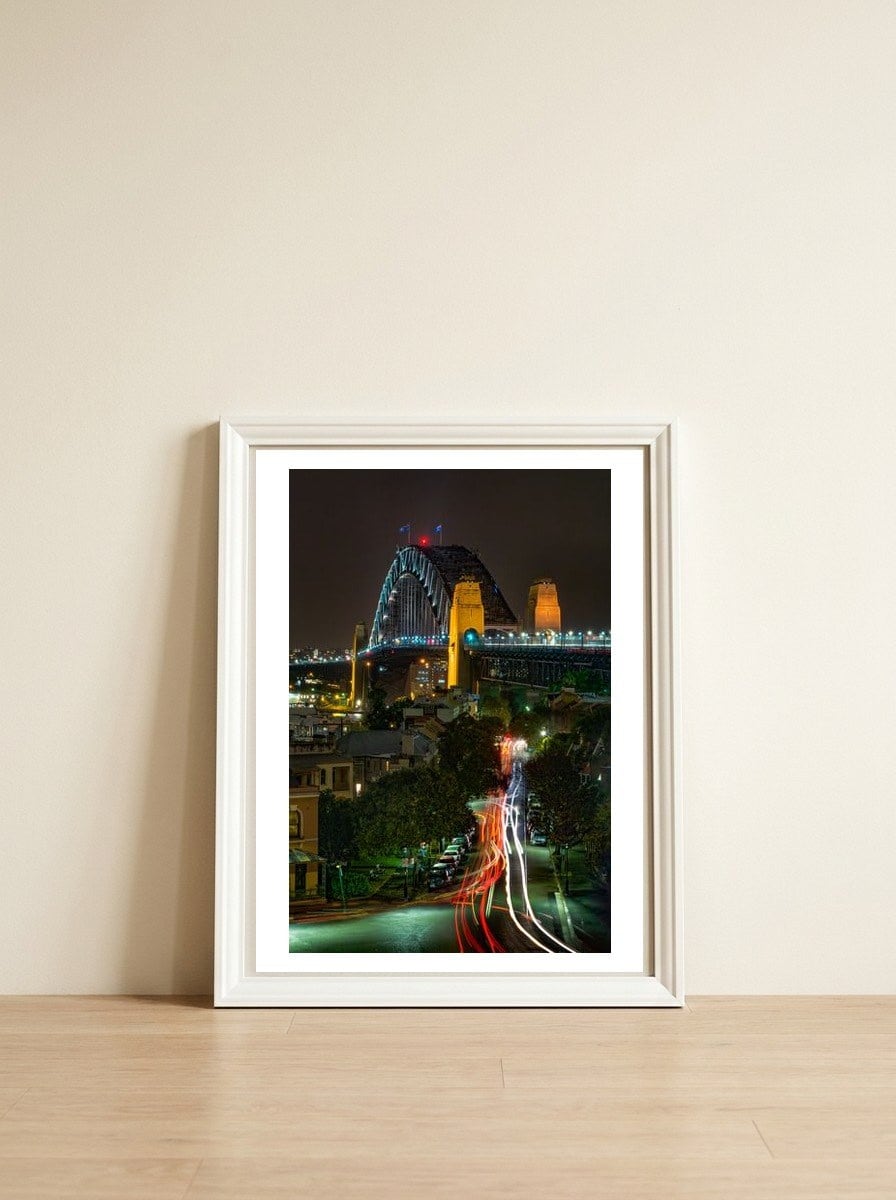 Observing from Observatory Hill — framed, leaning against the wall