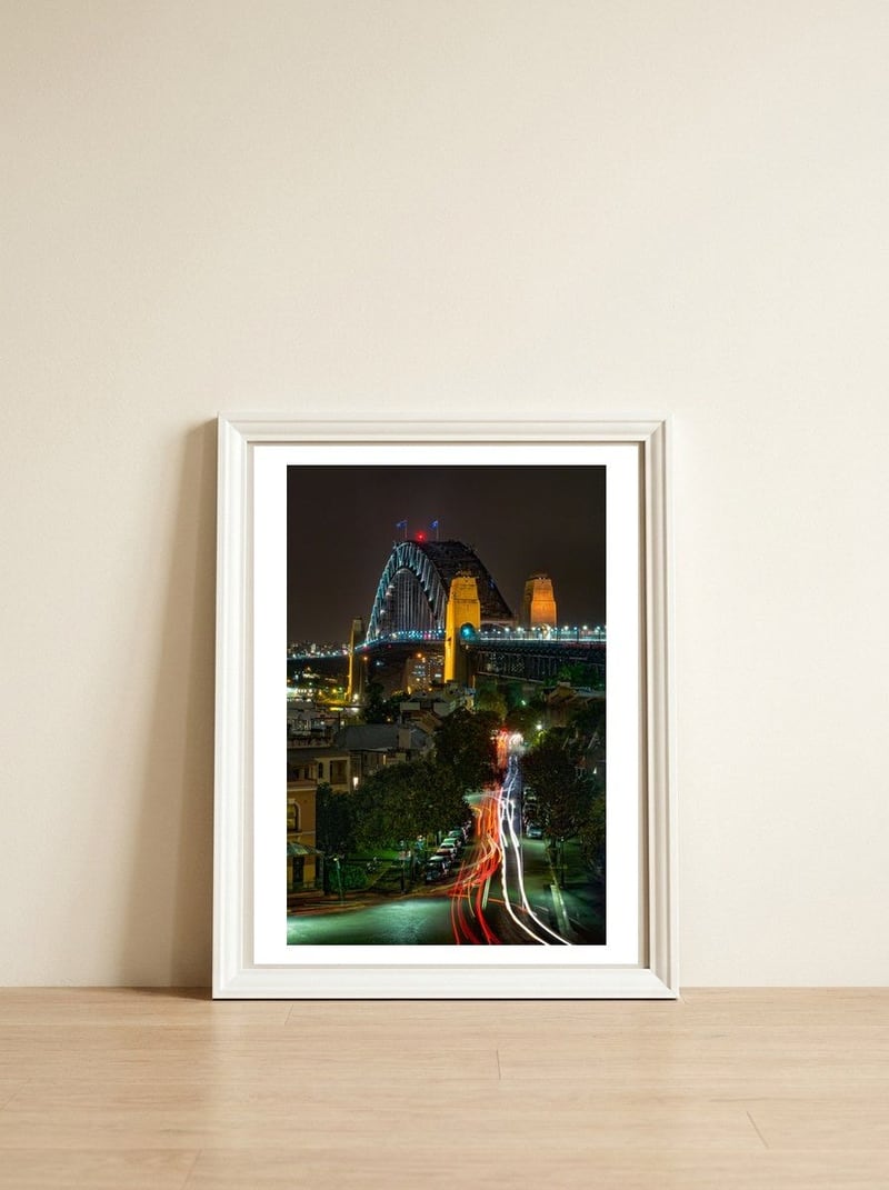 Observing from Observatory Hill — framed, leaning against the wall