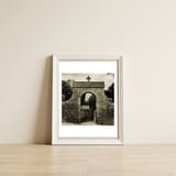 The Churchyard gate — framed, leaning against the wall thumbnail