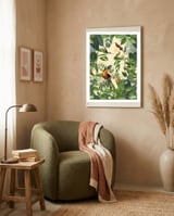 Green Jungle Toucans framed in a tender room thumbnail