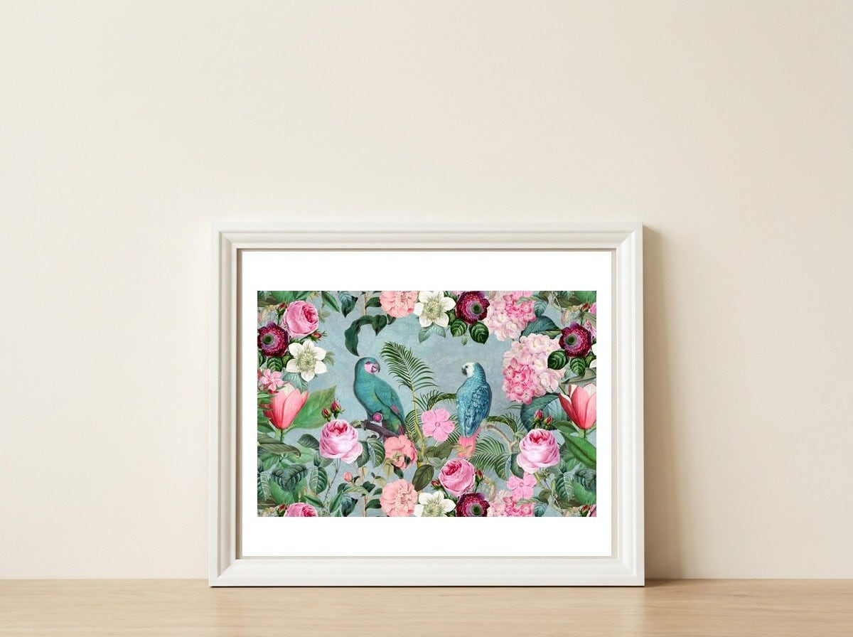 Jungle Rendevous  — framed, leaning against the wall