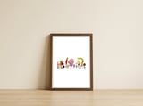 Garden Party — framed, leaning against the wall thumbnail
