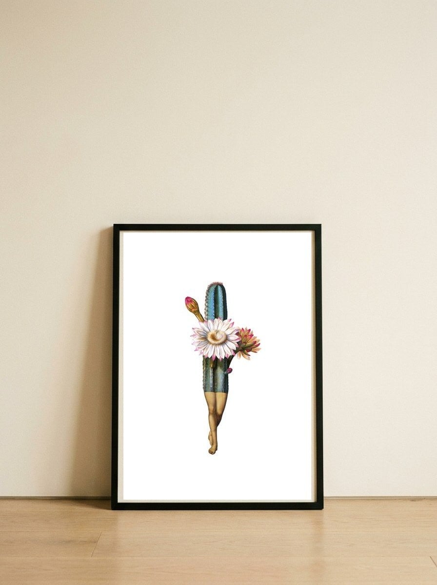 Night Bloomer — framed, leaning against the wall