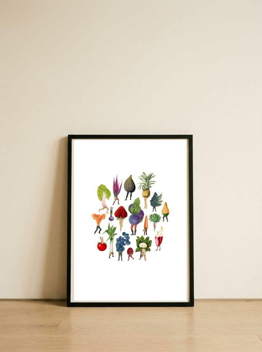 You Are What You Eat — framed, leaning against the wall