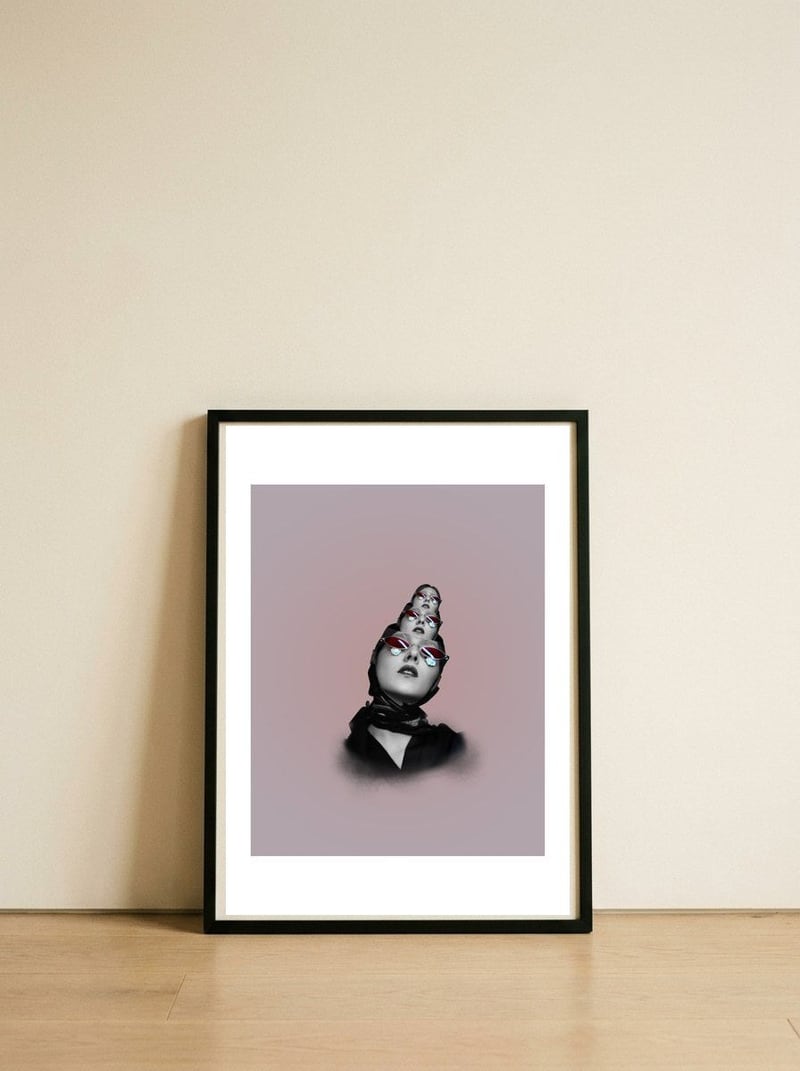 Series Vintage 05 — framed, leaning against the wall