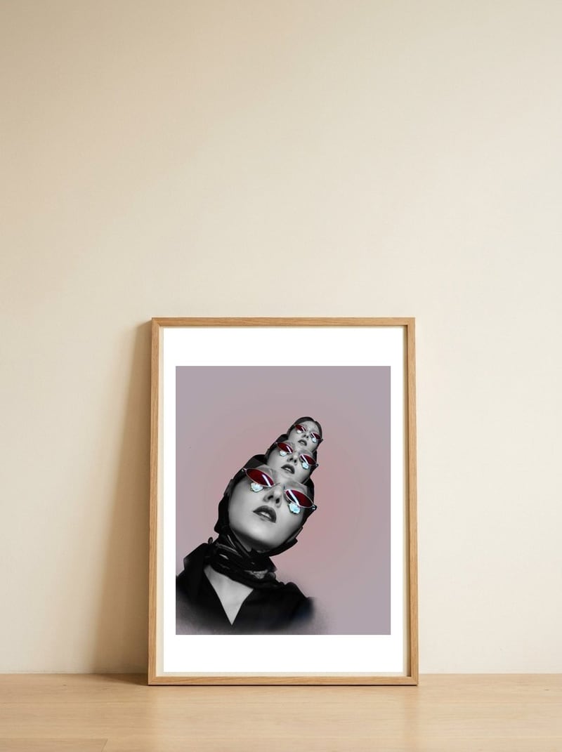 Series Vintage 5 — framed, leaning against the wall